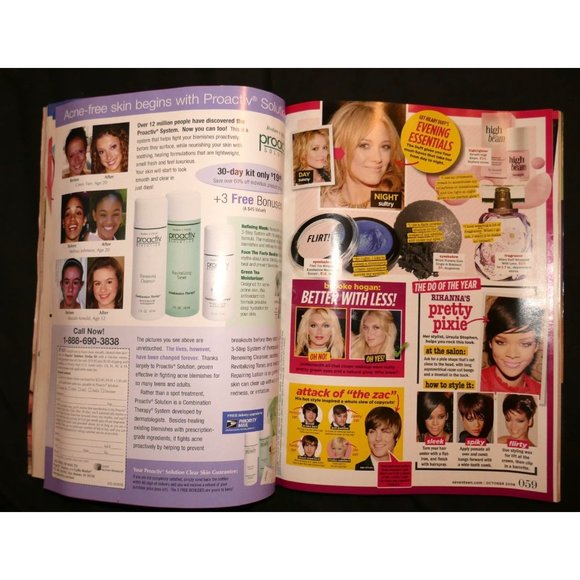 Seventeen Magazine Y2K Fashion Makeup Skin Care Gossip America Ferrera Oct 2008 - Picture 4 of 5